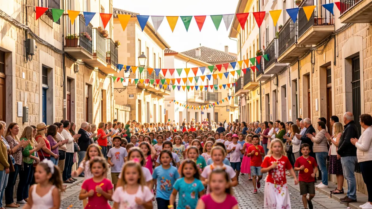Imagen genérica de una fiesta infantil en la calle en Tarragona.