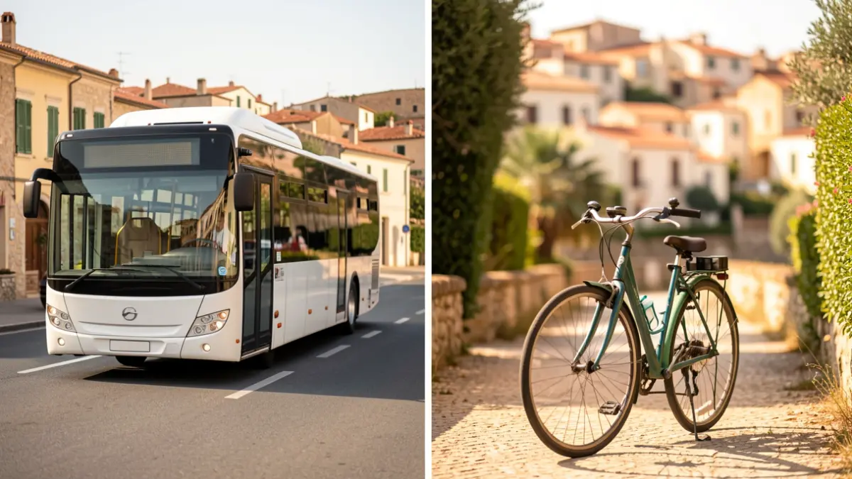 Imatge genèrica de diferents modes de transport utilitzats a Catalunya.
