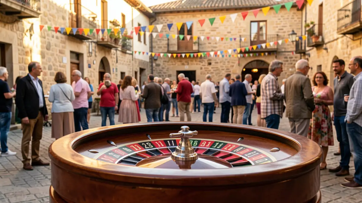 Ruleta física de premis a la Festa Major de Besalú.
