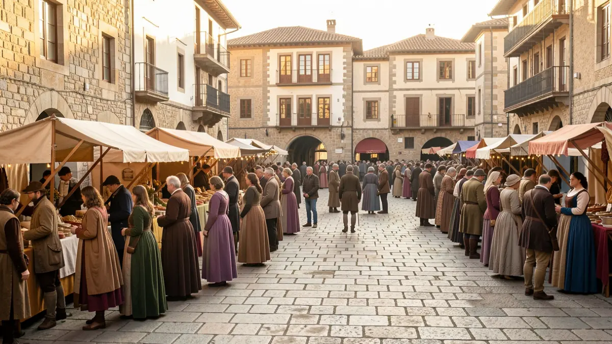 Imatge genèrica d'una festa medieval al Raval de Sant Martí.