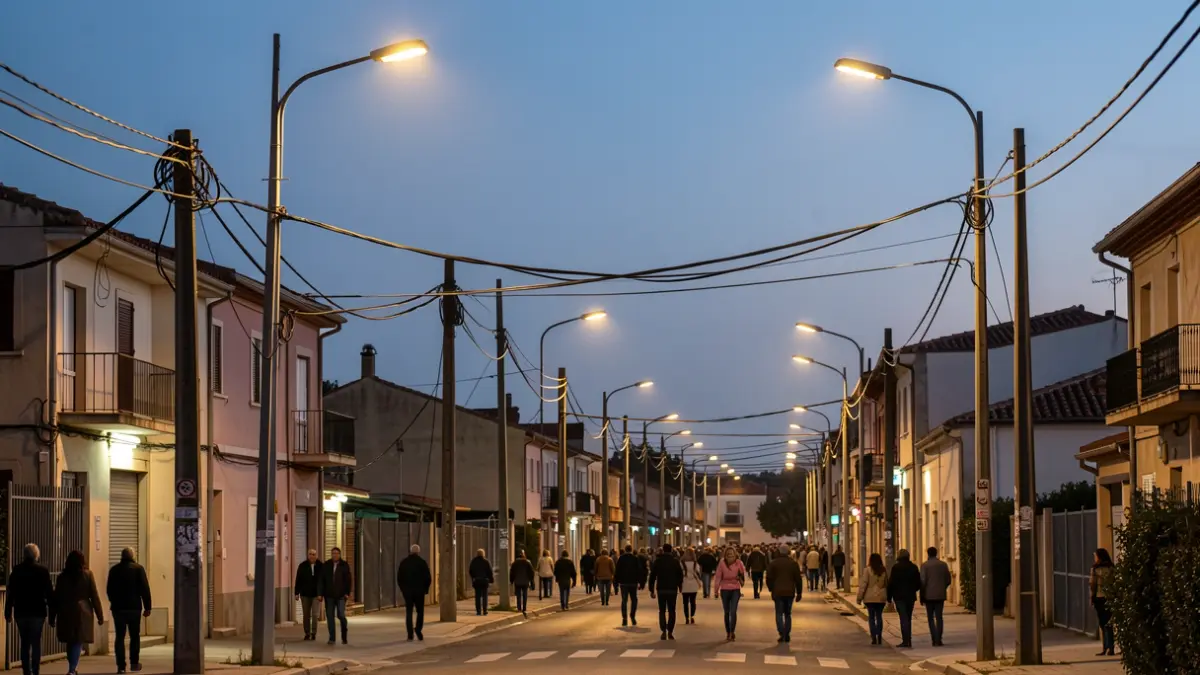 Renovation of public lighting in the El Segre industrial estate in Lleida.