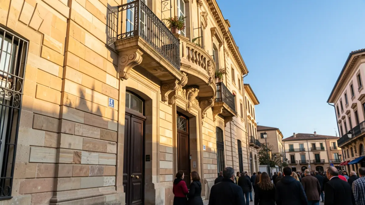 Generic image of a town hall facade in Catalunya.