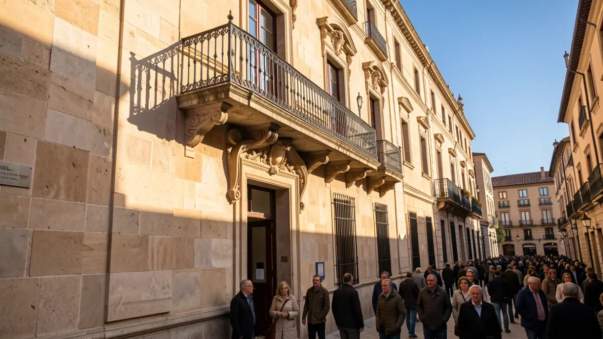 Generic image of a Catalan town hall facade with a balcony.