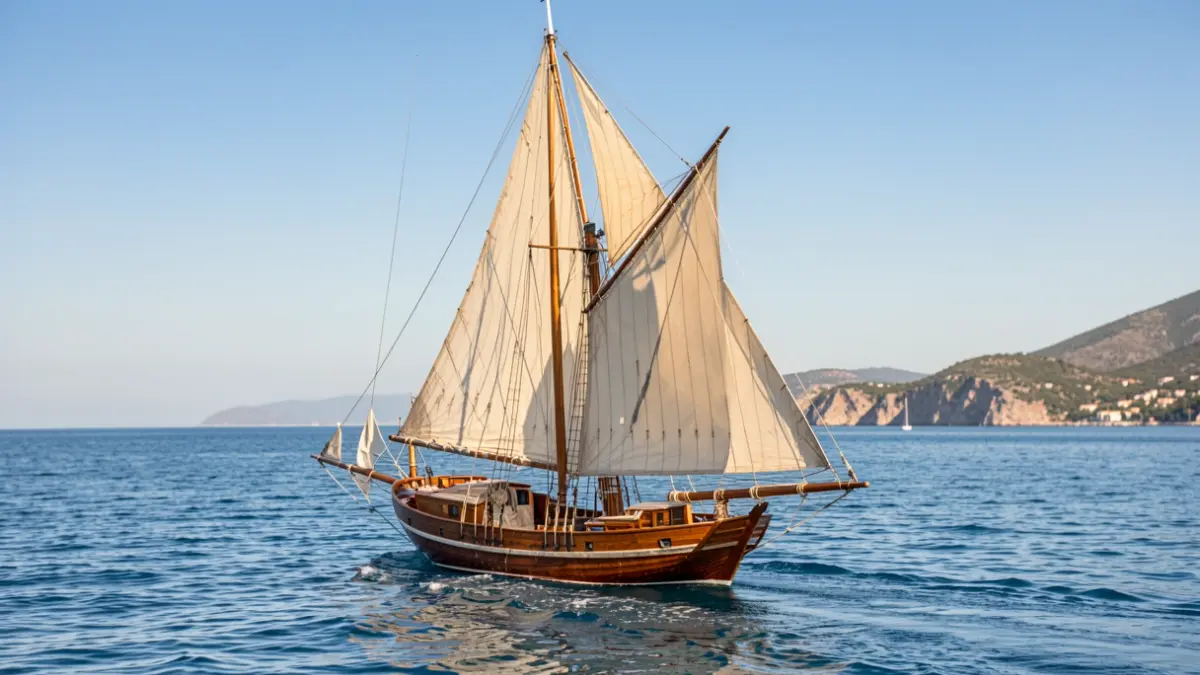 Imatge genèrica d'una vela navegant al Mediterrani.