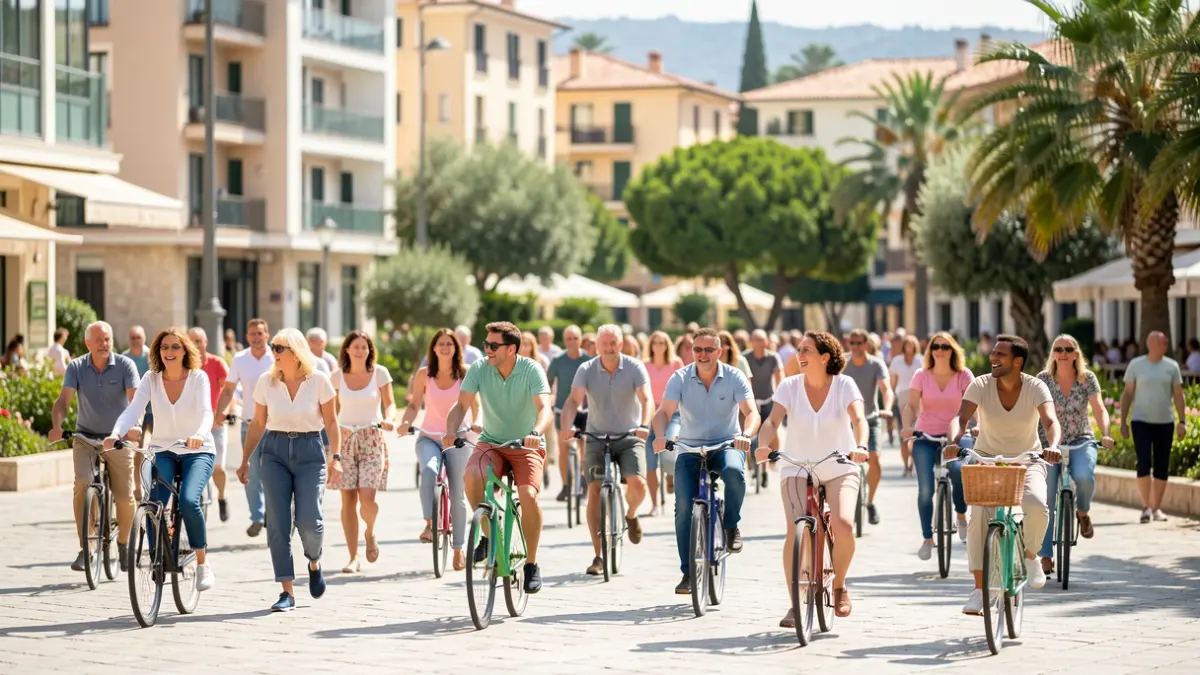 Generic image of citizens participating in sustainable mobility activities.