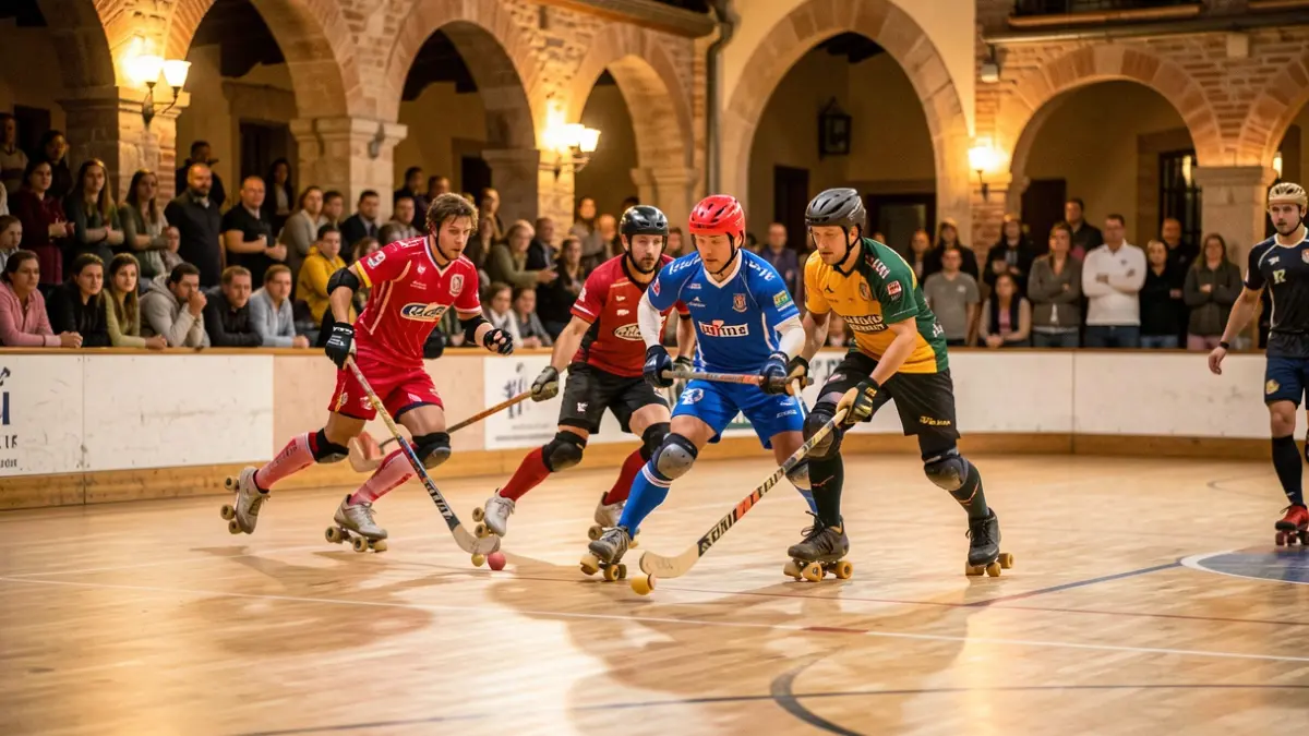 Imatge genèrica d'un partit d'hoquei patins.