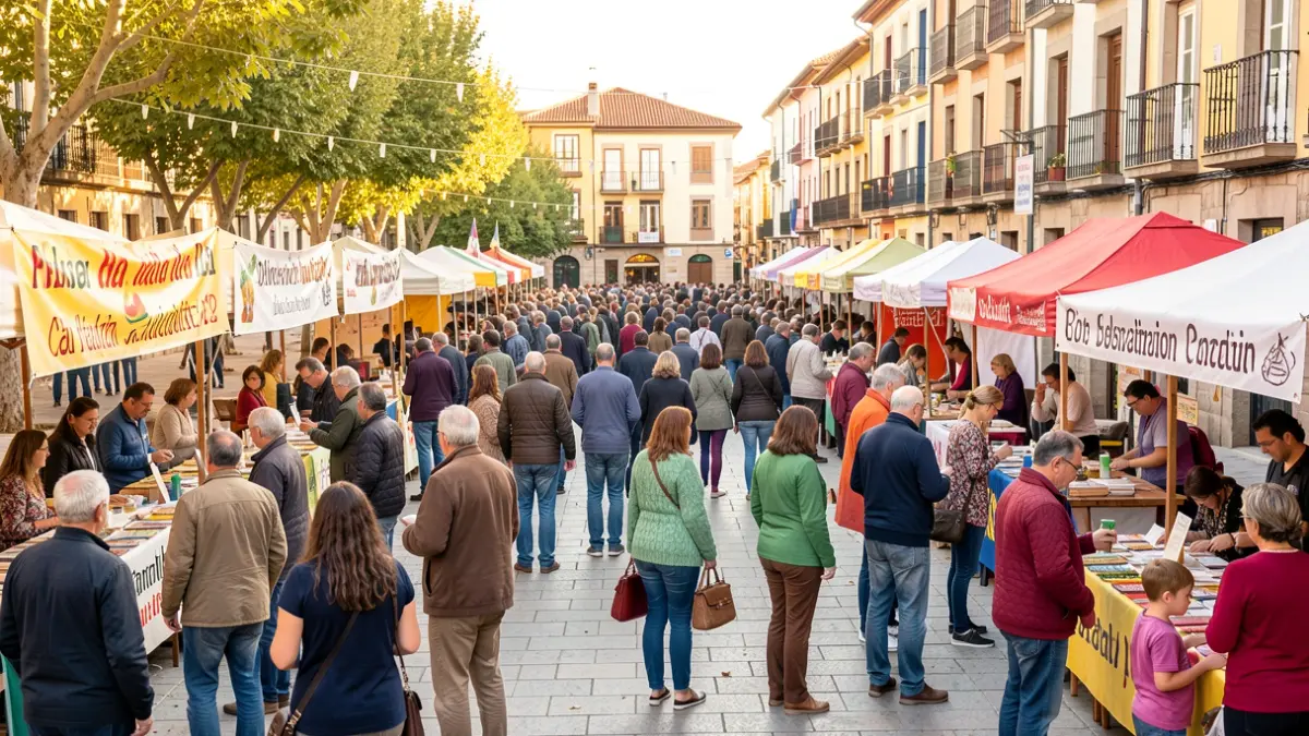 Imagen genérica de una feria de asociaciones locales en Cataluña.
