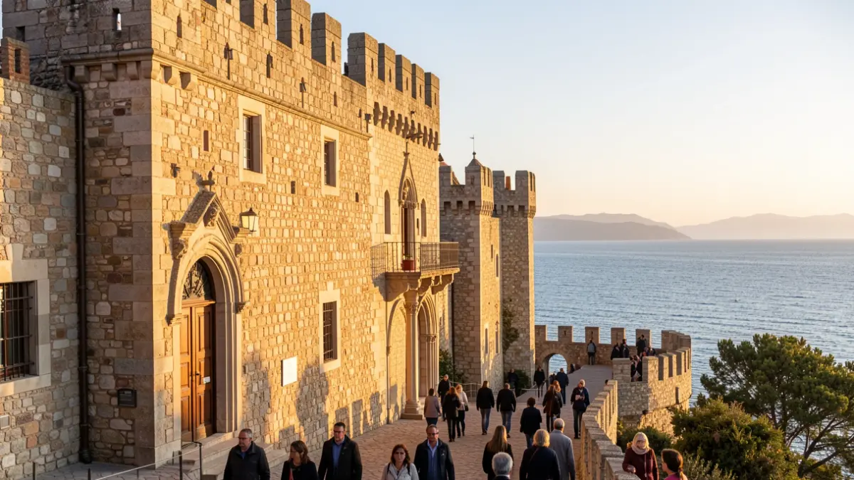 Castell de la Trinitat a Roses durant la celebració del 25è aniversari de l'Associació d'Empresaris Roses Cap de Creus.