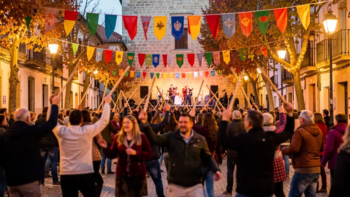 Imatge genèrica de la celebració de les Festes de la Tardor a Lleida amb ball de bastons i espectacles.