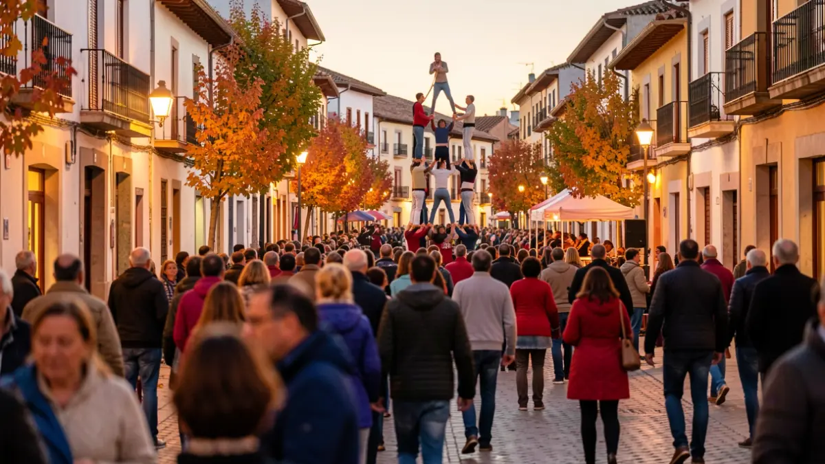 Imatge genèrica de les Festes de la Tardor a Lleida amb castells i música.