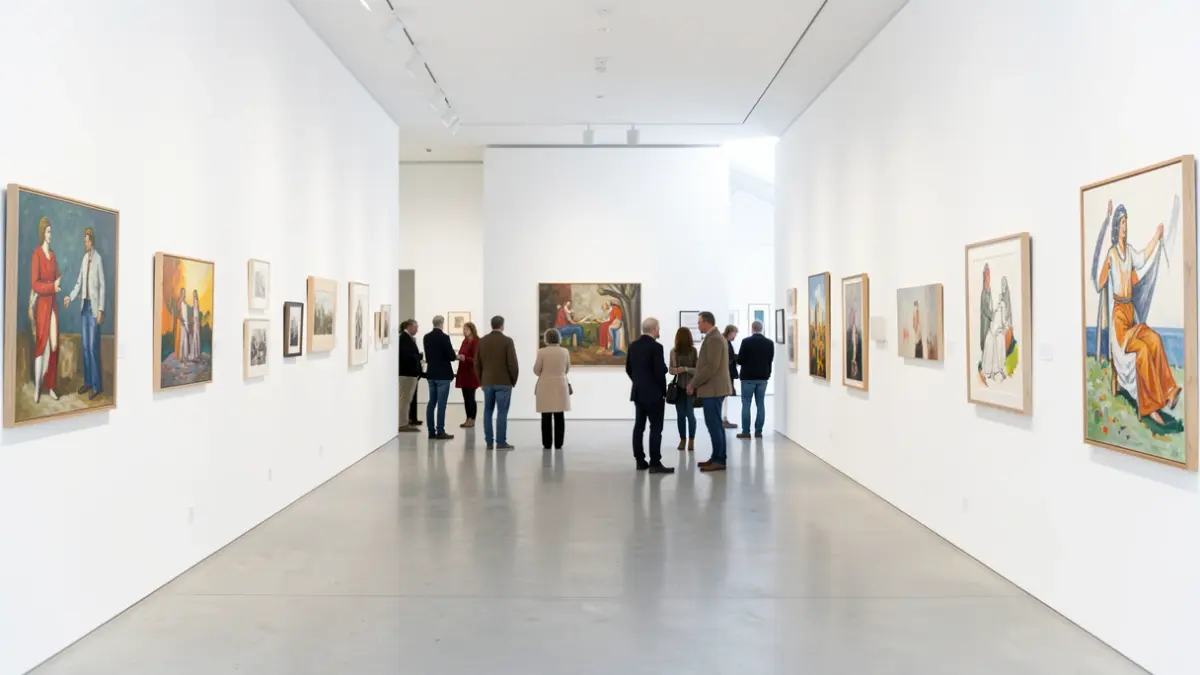 Imagen genérica de una sala de exposiciones de arte.