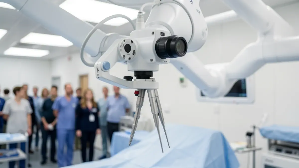 Toumai® robotic surgery system in a hospital setting.