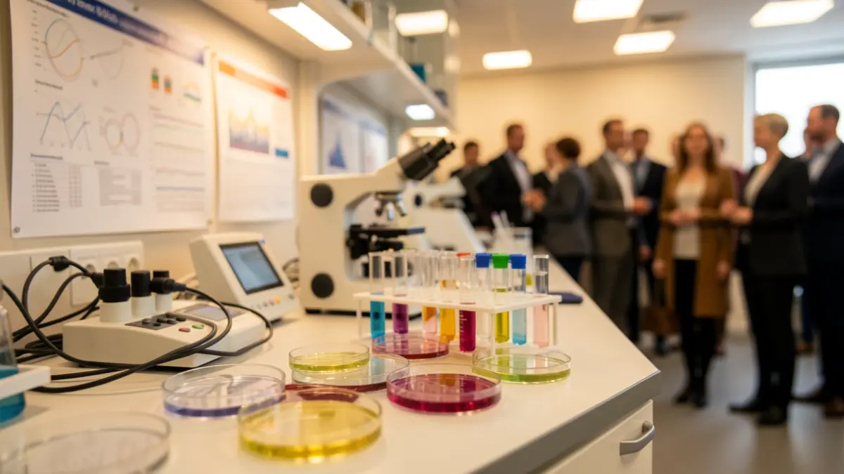 Imatge genèrica de laboratori mèdic amb equipament científic.