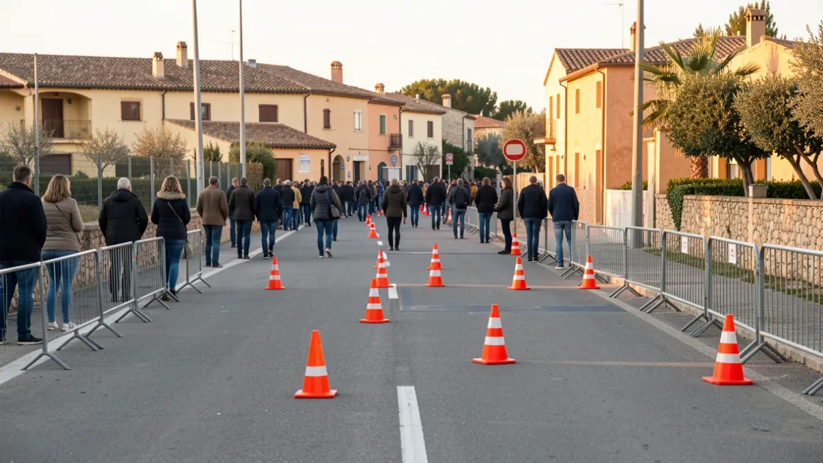 Imatge genèrica de talls de trànsit a Montgat per una prova esportiva.