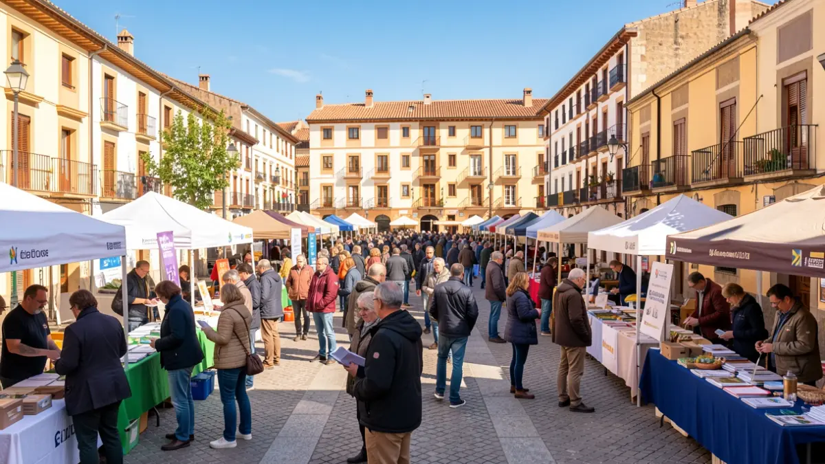 Imatge genèrica d'una fira d'entitats solidàries a Lleida.