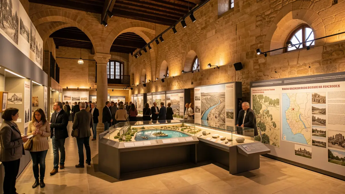 Exposició sobre la Confederació Hidrogràfica de l'Ebre al Museu de Lleida.