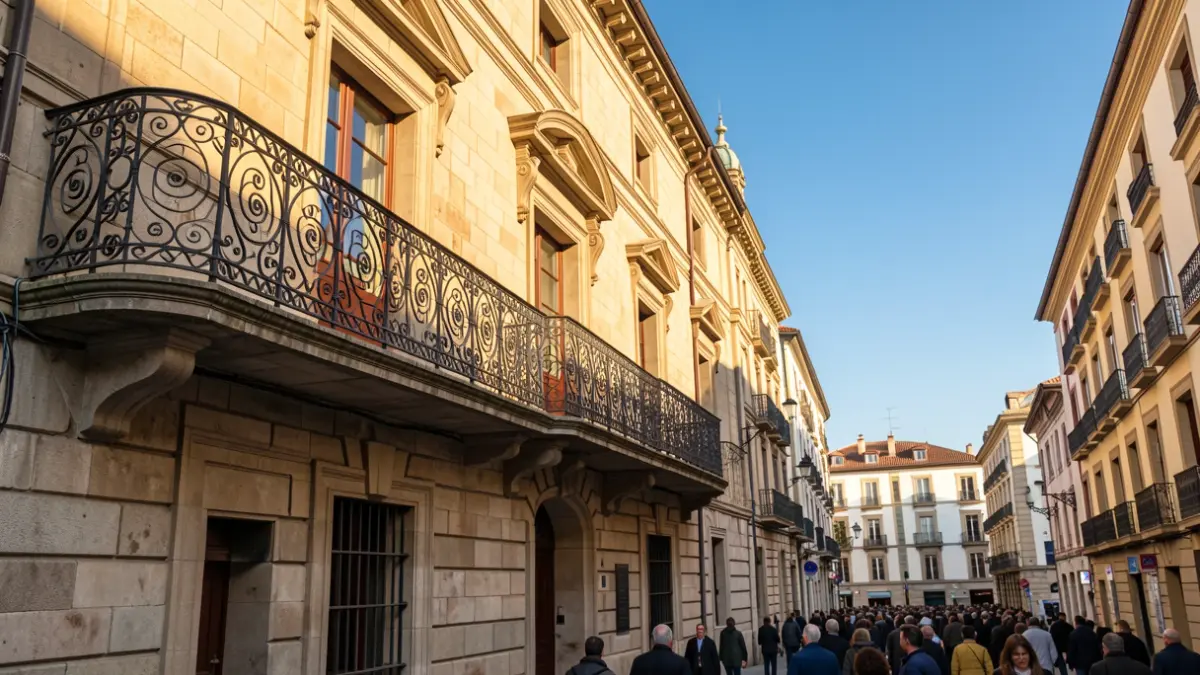 Façana de l'edifici de la Paeria a Lleida.