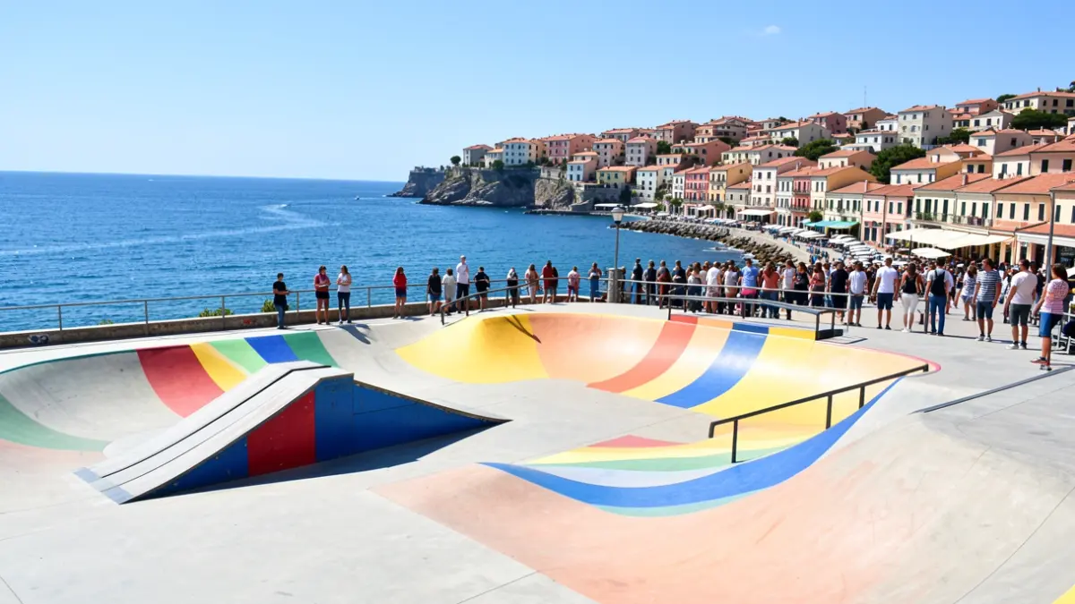 Imagen genérica de un skate park en la costa mediterránea.