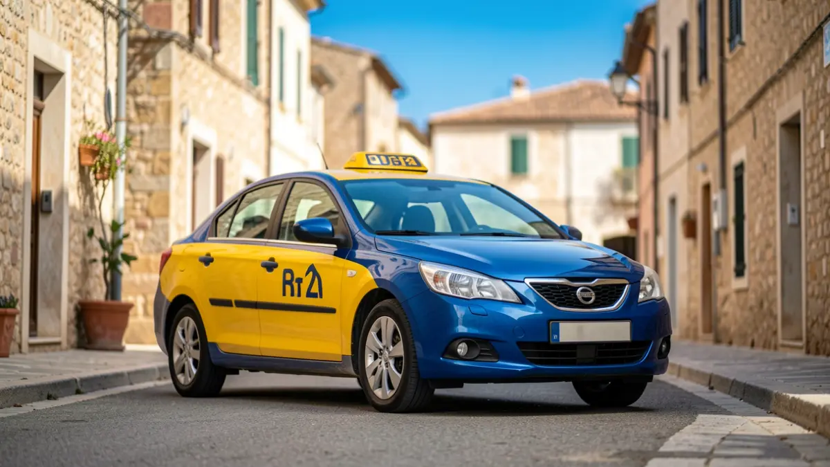 Imagen genérica de un taxi aparcado en Lloret de Mar.