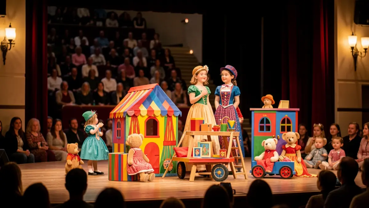Generic image of a theater stage with artistic elements.