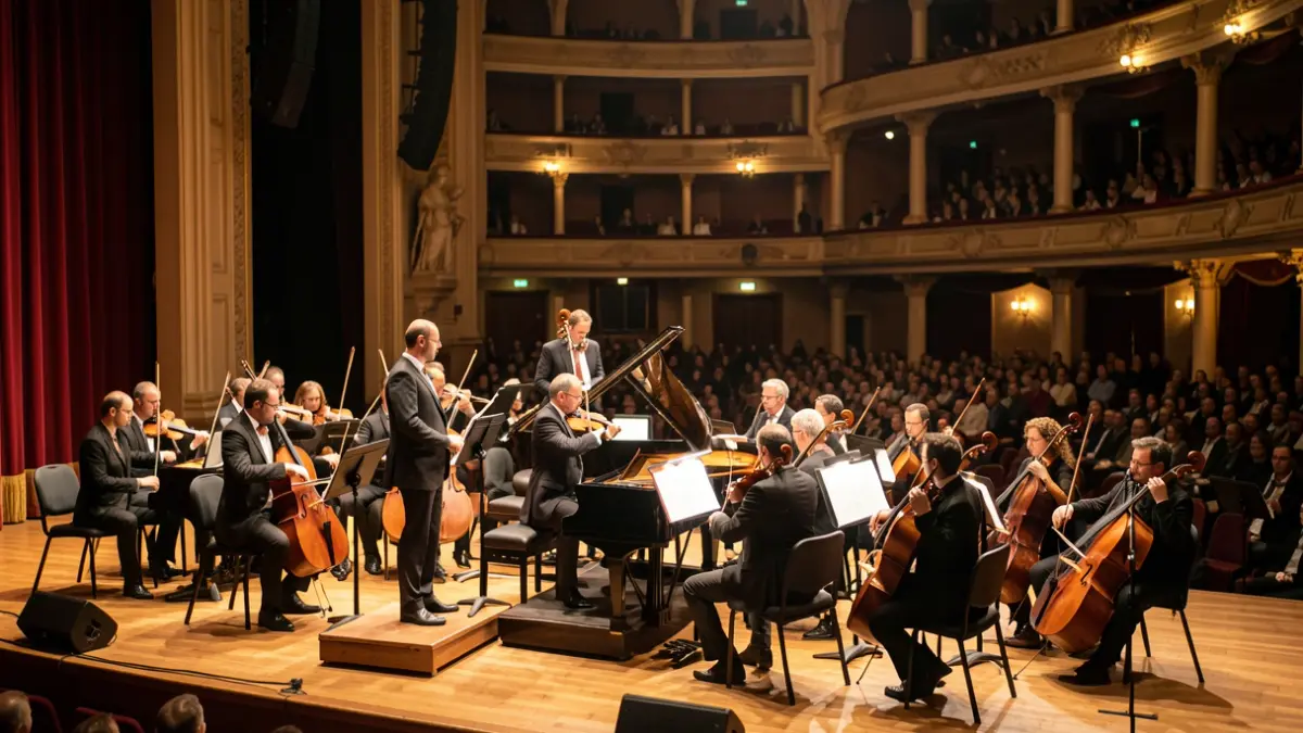 Orquestra Simfònica de Sabadell actuant al Teatre La Faràndula.