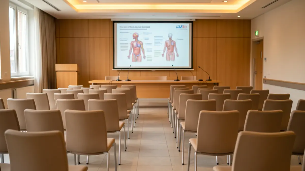 Imatge genèrica d'una sala de conferències mèdica.