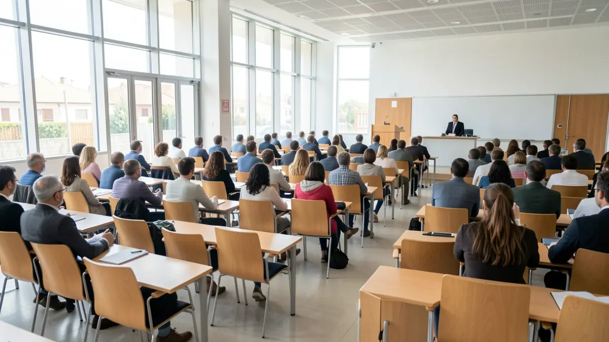 Imatge genèrica d'una sala d'exàmens universitària.
