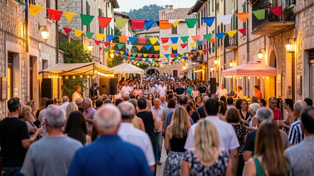 Imatge genèrica d'una festa major popular a Catalunya amb ambient festiu.