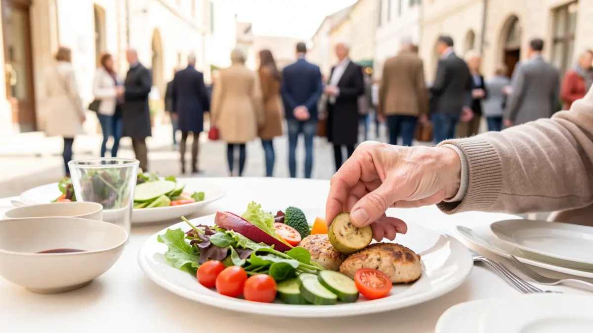 Imatge genèrica d'un àpat saludable per a persones grans.