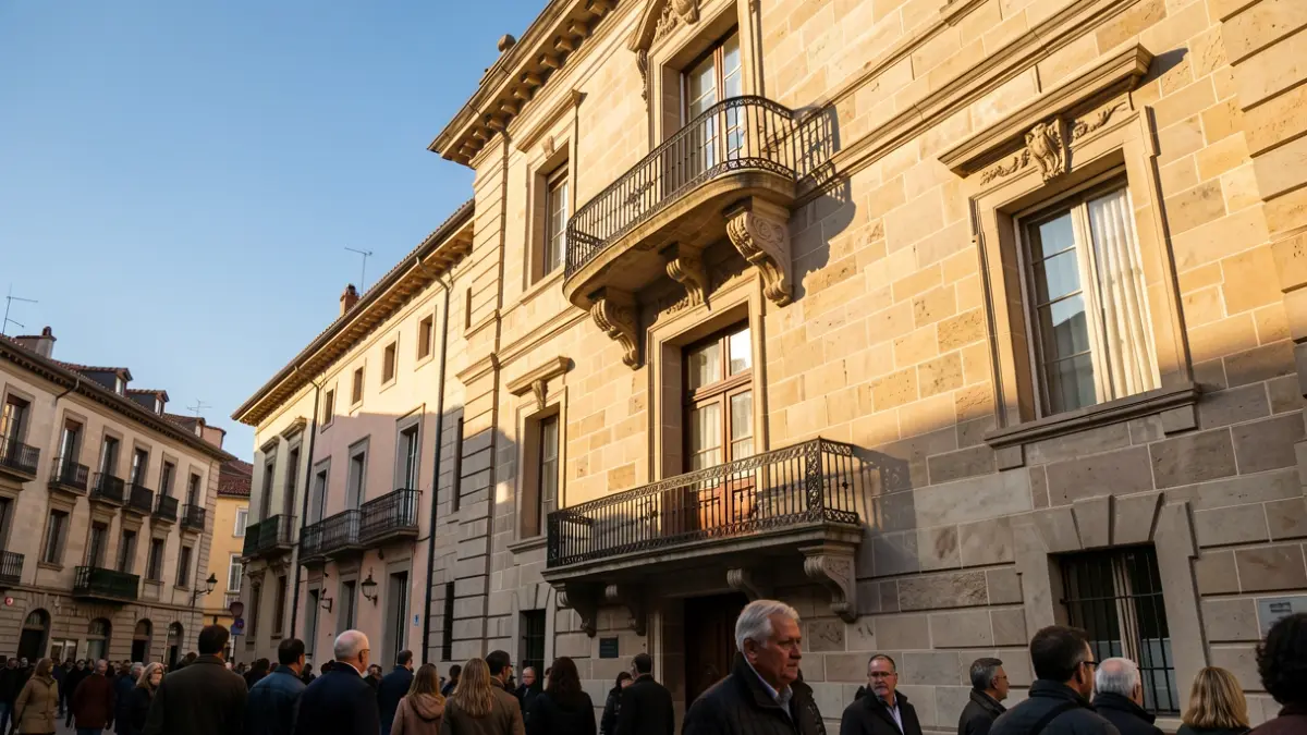 Generic image of a Catalan town hall facade.