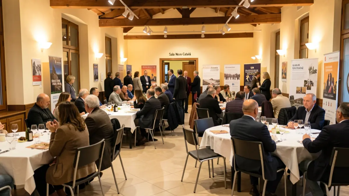 Generic image of the interior of a community hall in Catalunya.