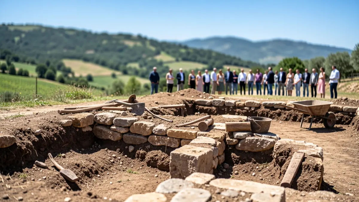Excavació arqueològica al jaciment neolític de Codella, a les Preses.