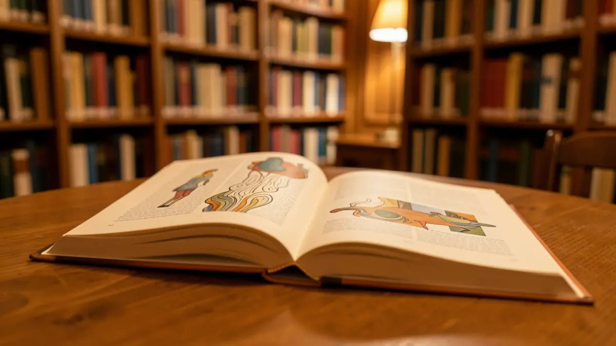 Imagen genérica de un libro abierto en una biblioteca.