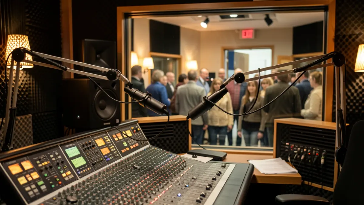 Imatge genèrica d'un estudi de ràdio.
