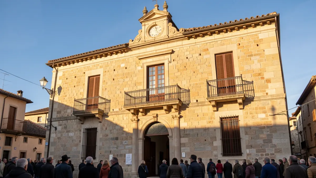 Façana de l'Ajuntament de Bellver de Cerdanya.