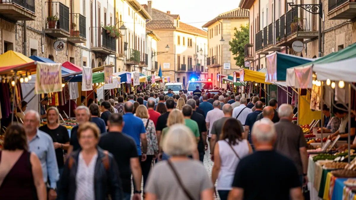 Imagen genérica de multitudes y seguridad en FiraTàrrega.