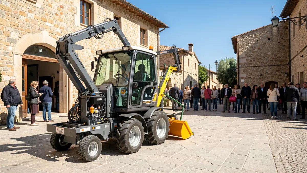 New multi-purpose machine for the public works brigade of the Ripoll City Council.