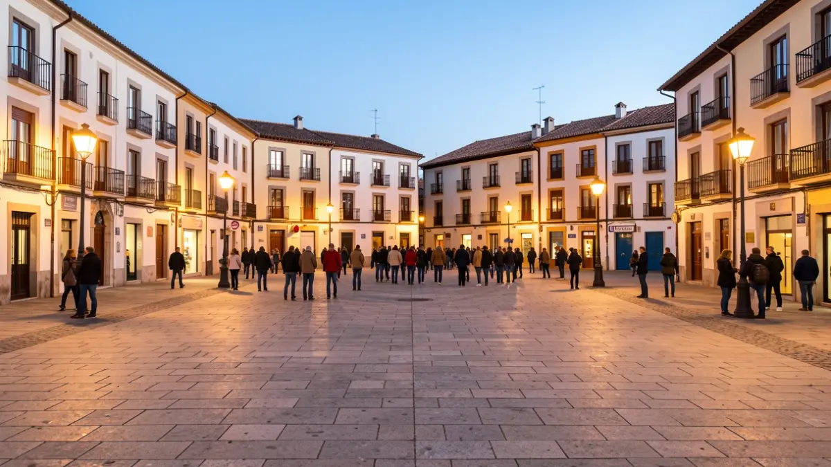 Imagen genérica de una plaza de pueblo en Catalunya.