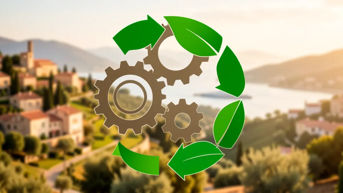 Imatge genèrica de conceptes d'economia circular i sostenibilitat.