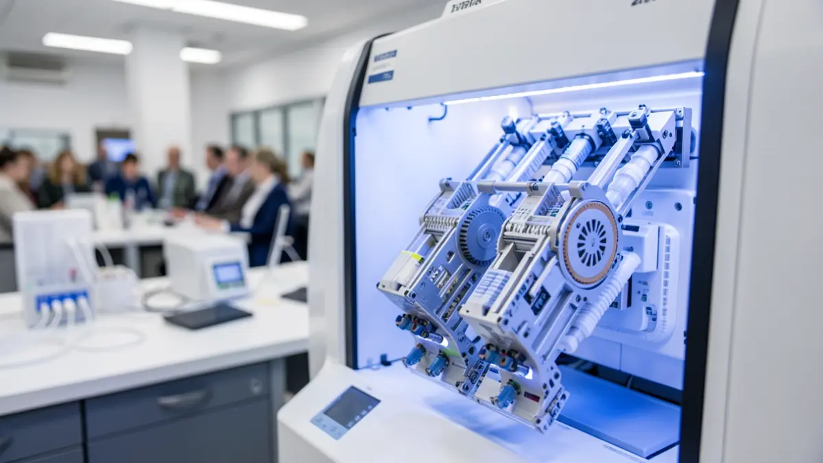 Imatge d'un seqüenciador d'ADN d'alta tecnologia en un laboratori.