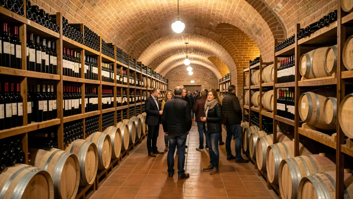 Imagen genérica de una bodega de vinos en Catalunya.