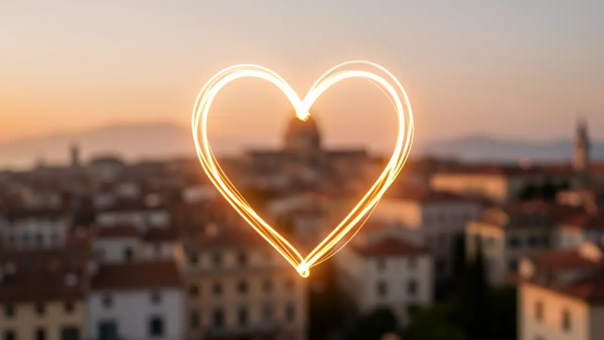 Generic image of a heart of light symbolizing solidarity and health.