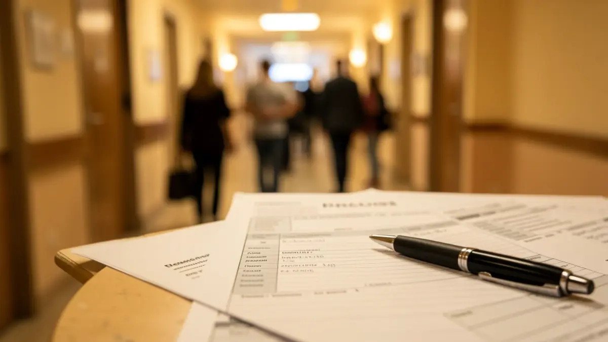 Imatge genèrica d'una recepta mèdica en un hospital.