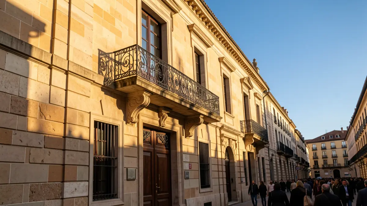 Imagen genérica de la fachada de un ayuntamiento catalán con balcón.