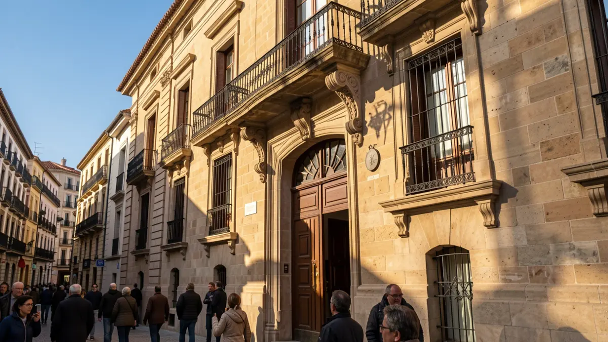 Imatge genèrica de la façana d'un ajuntament català amb balcó.