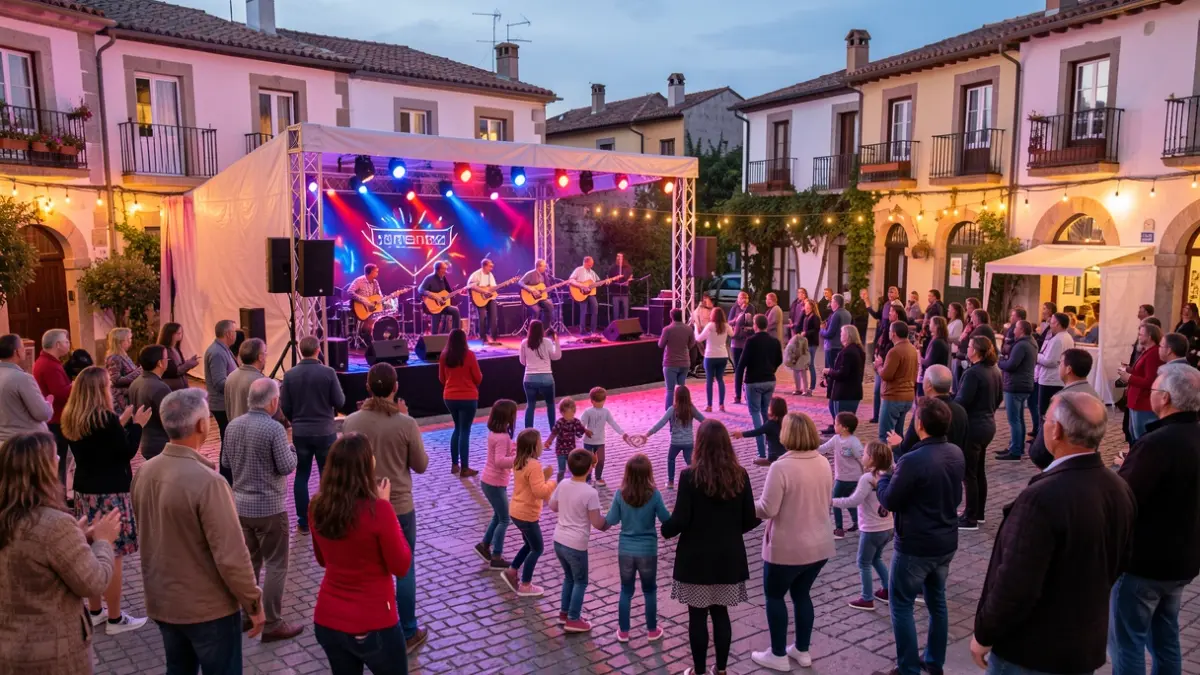 Imatge genèrica d'un concert a l'aire lliure amb públic.
