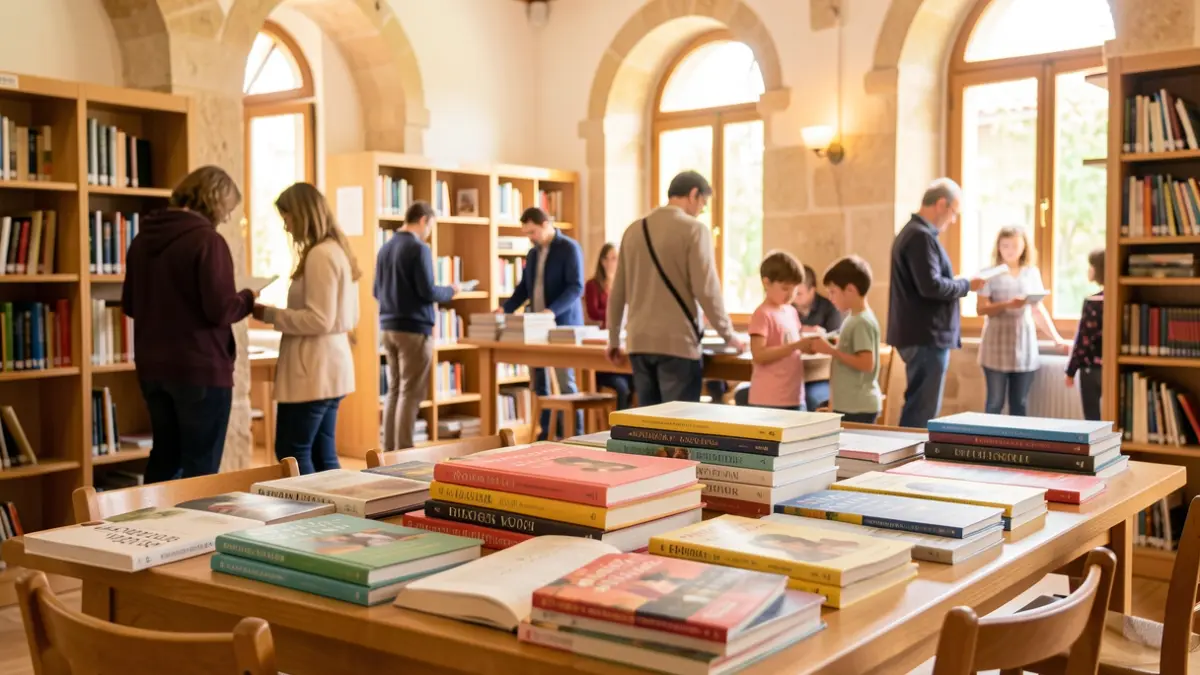 Generic image of a literary event in a library.