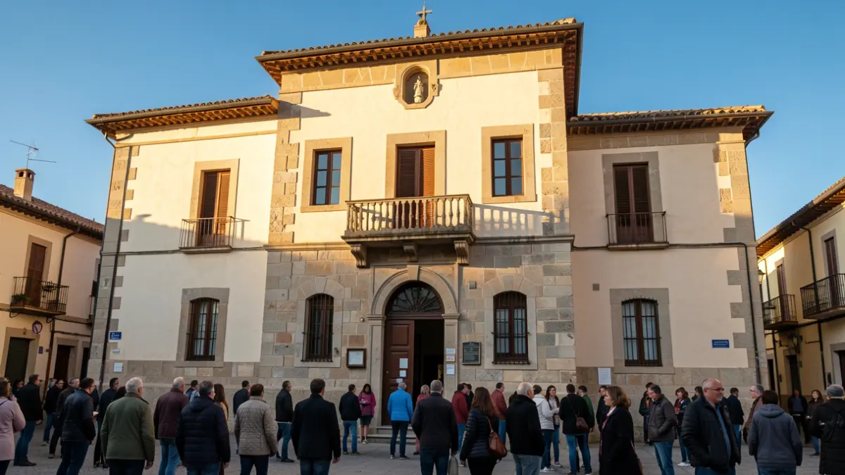 Town hall of Sant Sadurní d'Anoia in the afternoon light.