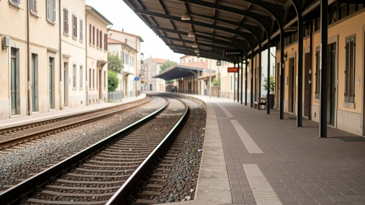 Generic image of an empty public transport station.