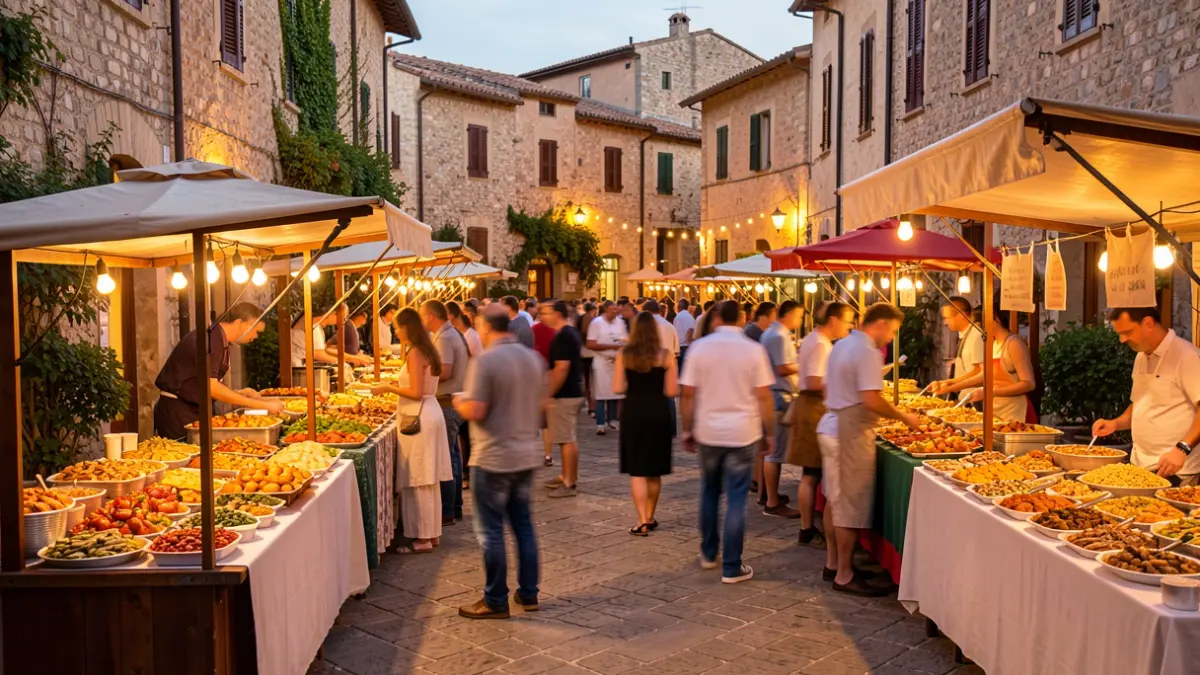 Generic image of an outdoor food festival.